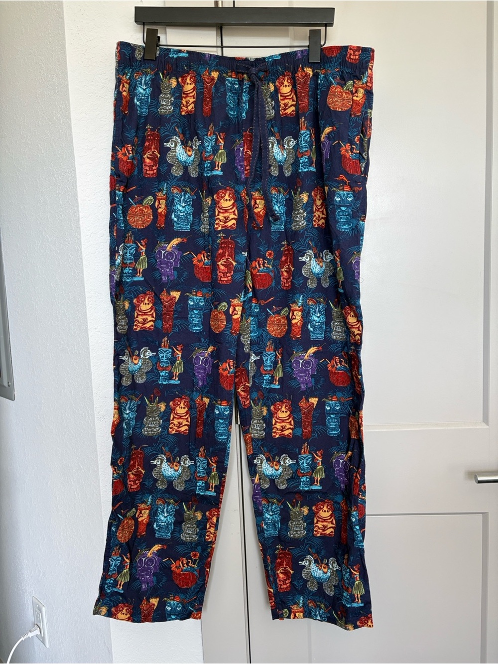 TOMMY BAHAMA BLUE TIKI HAWAIIAN COTTON PAJAMA PANTS MENS XL